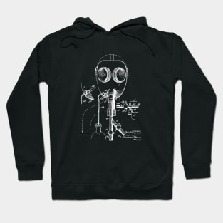 Gas Mask Vintage Patent Drawing Hoodie